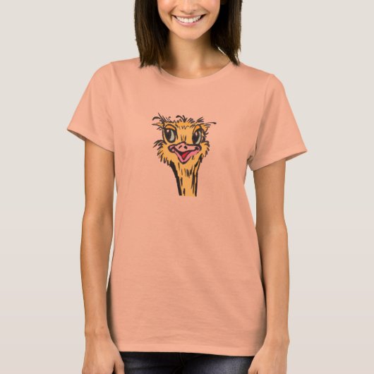Ostrich Toddler Bird T - Shirt (Vorderseite)