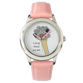 Ostrich Watch for Kids "long time no see" Armbanduhr