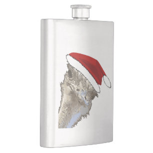 Ostrich Wear Weihnachtsmannmütze WeihnachtsZoo Tie Flachmann