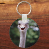 Ostrich Winking - Funny Schlüsselanhänger (Vorderseite)