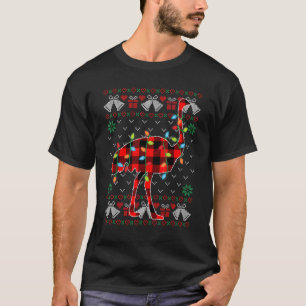 Ostrich Xmas Lights Ugusweihnachtssaft T-Shirt