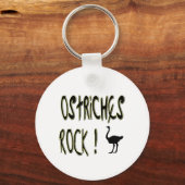 Ostriches Rock! Schlüsselanhänger (Vorderseite)