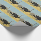 Ostrige für einen Run Geschenkpapier (Ecke)