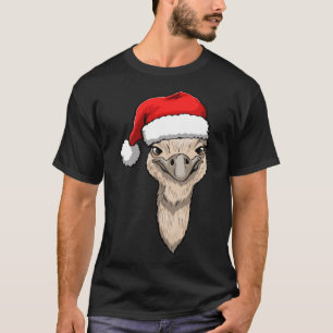 Ostritch Head Santa Funnny Women Animal Liebe Ostr T-Shirt
