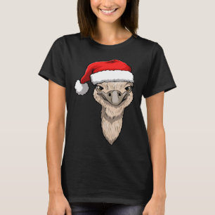 Ostritch Head Santa Funnny Women Animal Liebe Ostr T-Shirt