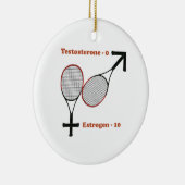 Östrogen-Tennis Keramik Ornament (Rechts)