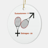 Östrogen-Tennis Keramik Ornament (Links)