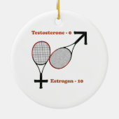 Östrogen-Tennis Keramik Ornament (Hinten)