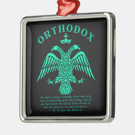 Ostrussisch-Orthodoxe Christlich-Adlergeschenk Ornament Aus Metall (Links)
