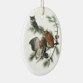 OstSchrei-Eule, John Audubon Keramik Ornament (Rechts)