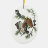 OstSchrei-Eule, John Audubon Keramik Ornament (Vorne)