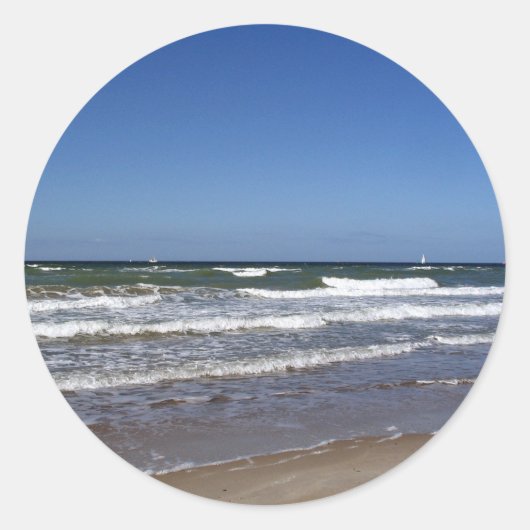 Ostsee-Aufkleber Runder Aufkleber (Vorderseite)