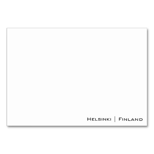 Ostsee Tischnummer (Rückseite)