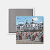 Ostseebad Sellin auf Rügen Magnet (Vorderseite/Rückseite)