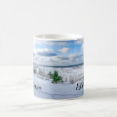 Ostseeküste im Winter schneebedeckt Kaffeetasse (Mittel)