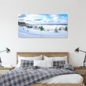 Ostseeküste im Winter schneebedeckt Leinwanddruck (Insitu (Schlafzimmer))