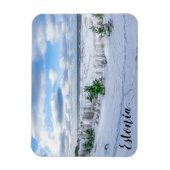 Ostseeküste im Winter schneebedeckt Magnet (Vertikal)