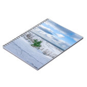 Ostseeküste im Winter schneebedeckt Notizblock (Linke Seite)