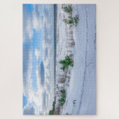 Ostseeküste im Winter schneebedeckt Puzzle (Vertikal)
