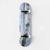 Ostseeküste im Winter schneebedeckt Skateboard (Vorderseite)