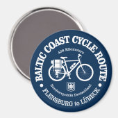 Ostseeküstenradweg (Fahrrad) Magnet (Vorderseite/Rückseite)