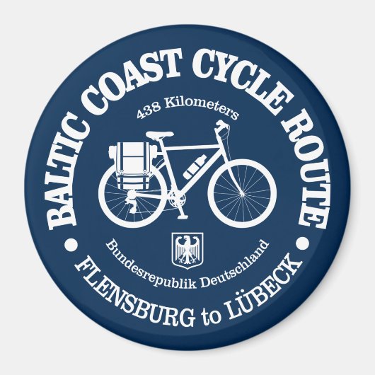 Ostseeküstenradweg (Fahrrad) Magnet (Vorne)