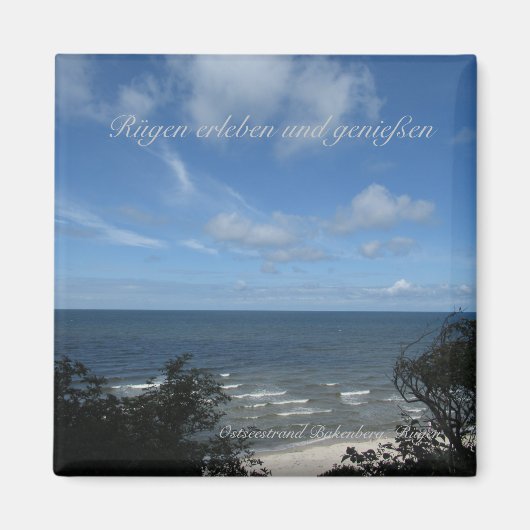 Ostseestrand Bakenberg auf Rügen Magnet (Vorne)