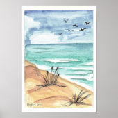 Ostseestrand Poster (Vorne)