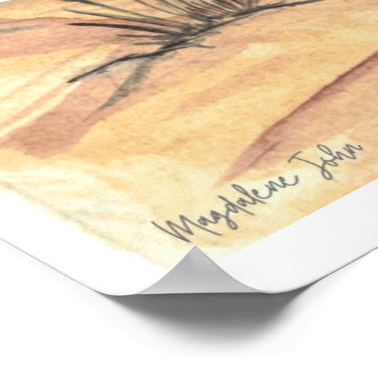 Ostseestrand Poster (Ecke)