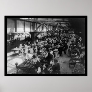 Ostseiten-Nahrungsmittelmarkt in New York City Poster