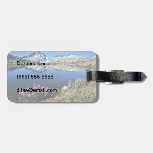 Ostsierra Berge Gepäckanhänger (Rückseite horizontal)