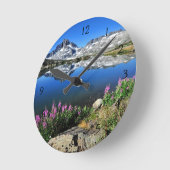 Ostsierra Berge Runde Wanduhr (Winkel)