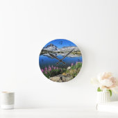 Ostsierra Berge Runde Wanduhr (Zuhause)