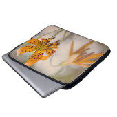 Ostsierra Tiger-Lilien-Wildblumen Laptopschutzhülle (Vorne Knopf)