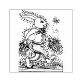 OSTSPRING HARE WALKING DOWNY BUNNY TRAIL Niedlich Gummistempel (Prägung)