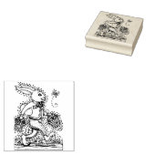 OSTSPRING HARE WALKING DOWNY BUNNY TRAIL Niedlich Gummistempel (Stempel)