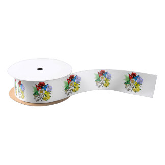 Oststern-Blumenband Satinband