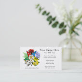 Oststern-BlumenVisitenkarte Visitenkarte (Stehend Vorderseite)