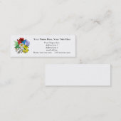 Oststern-dünne mit BlumenVisitenkarte Mini Visitenkarte (Vorne/Hinten)