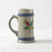 Oststern hinter Matroneneinzelteilen Bierglas (Links)