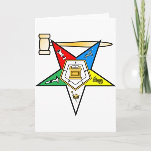 Oststern hinter Matroneneinzelteilen Feiertagskarte (Vorderseite)