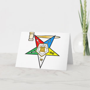 Oststern hinter Matroneneinzelteilen Feiertagskarte