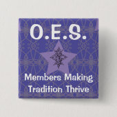 Oststern-lila Button (Vorderseite)