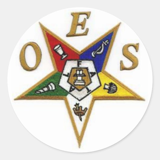 Oststernaufkleber Runder Aufkleber (Vorderseite)