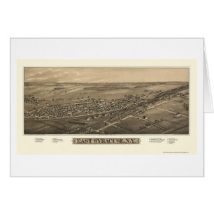 Ostsyrakus, NY panoramische Karte - 1885