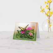 Osttiger-Frack-Schmetterling Karte (Gelbe Blume)