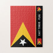 Osttimor Flag & timorisches Land / Osttimor Puzzle (Vertikal)