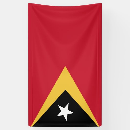 Osttimor-Flagge Banner (Vertikal)
