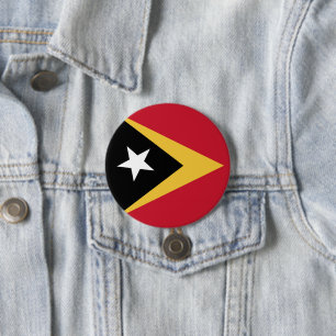 Osttimor-Flagge Button