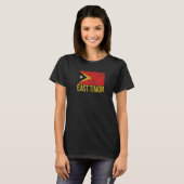 Osttimor-Flagge Dili T-Shirt (Vorne ganz)